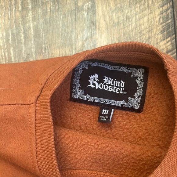 BLIND ROOSTER l Acid Washed Crewneck Sweatshirt - Amber Brown / New York Medium - Picture 4 of 7